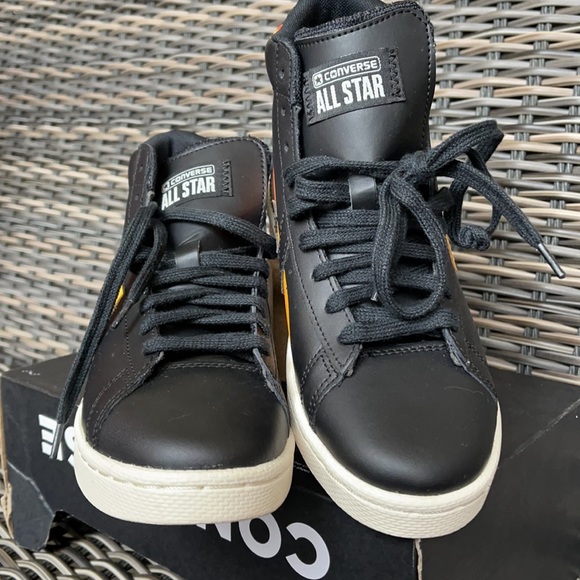 Converse Pro Leather Hi Black/University Gold/White WMNS - Picture 8 of 16